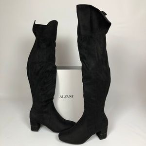 Alfani Novaa Over-The-Knee Boots Black 6.5M